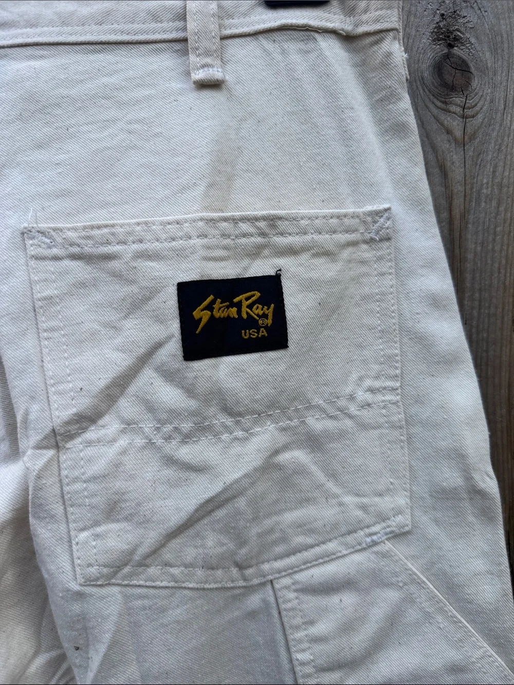 Stan Ray Cream Carpenter Cargo Pants